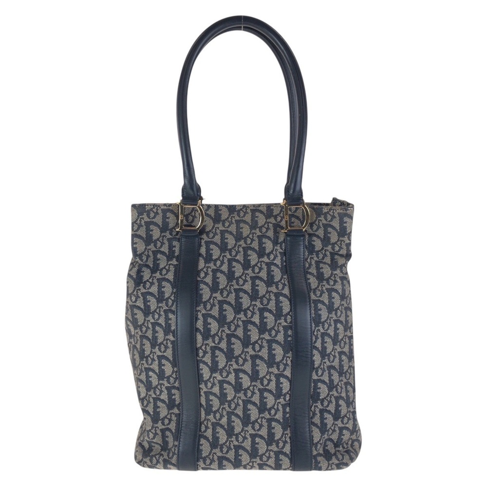 CHRISTIAN DIOR Blue Leather Trotter Shoulder Bag - Picture 2 of 10